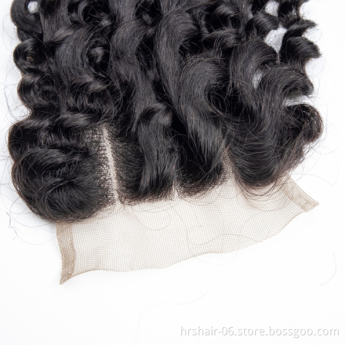 Peruvian human hair weave bundles with closure Raw virgin Cuticle aligned hair 10a grade virgin peruvian hair kinky curly